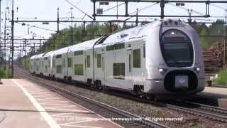 preview picture of video 'SJ X40 trains at Laxå station, Sweden'