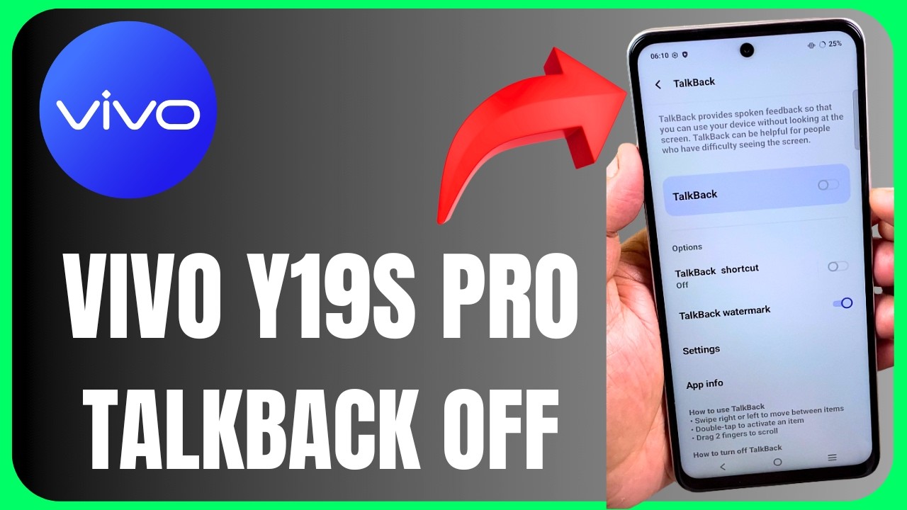 ♿ Vivo Y19s Pro TalkBack OFF 😱📱 | Turn Off Screen Voice Easily! 🔥