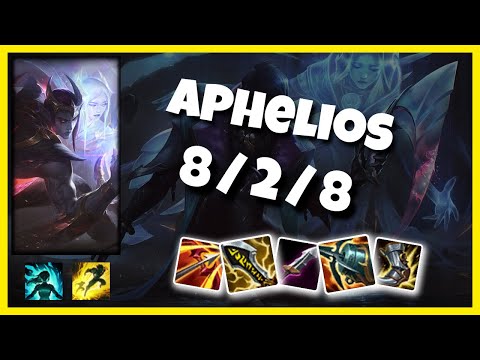 Aphelios vs Ezreal KOREAN Challenger BOT (8/2/8) - v11.2