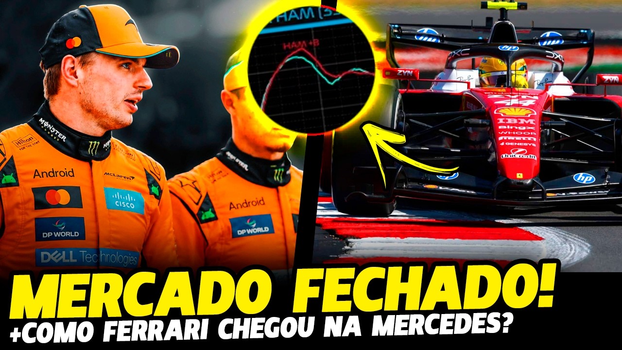 🚨PORTAS FECHADAS PARA VERSTAPPEN E COMO A FERRARI CHEGOU NA MERCEDES NA INGLATERRA? FÓRMULA 1