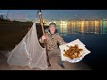 Smelt Trapping Catch and Cook! Eating our bait…￼
