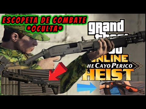 COMO DESBLOQUEAR y CONSEGUIR la ESCOPETA de COMBATE  de CAYO PERICO | GTA 5 ONLINE 2021