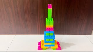 🗼Eiffel Tower l DIY l Using Building Blocks l Kids l Fun Activity