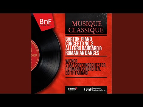 Two Romanian Dances, Op. 8a, Sz. 43: No. 1, Allegro vivace