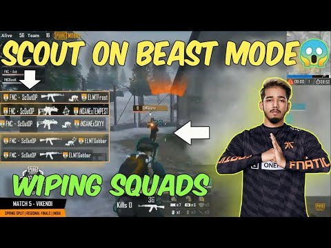 SCOUT ON BEAST MODE WIPING SQUADS I FNATIC VS ORANGE ROCK I PMCO 2020 FINALS II G T C