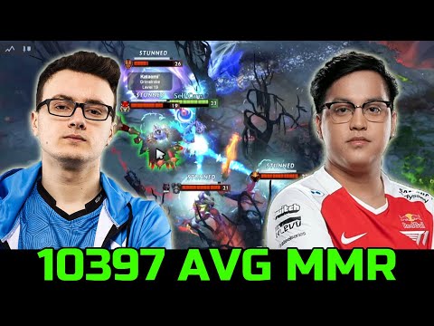 10397 EU AVERAGE MMR -  T1.KARL VS MIRACLE ANTI MAGE DOTA 2