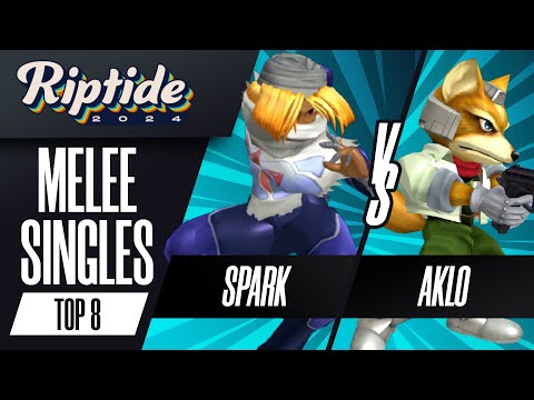 Spark (Sheik) vs Aklo (Fox) - Riptide 2024 - Melee Singles - Winners Semis