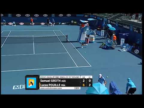 Qualifiers: Pouille v Groth - Australian Open 2013
