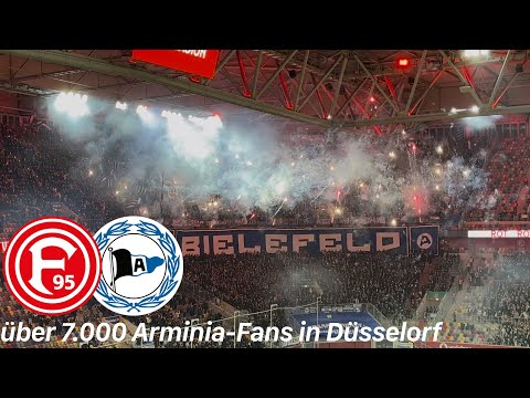 Fortuna Düsseldorf - Arminia Bielefeld | Mega Pyroshows & 7.000 Arminen bei spätem Fortuna Sieg 