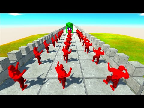 HULK GORO THE GIANT ON BRIDGE vs ARMY OF UNITS   Animal Revolt Battle Simulator