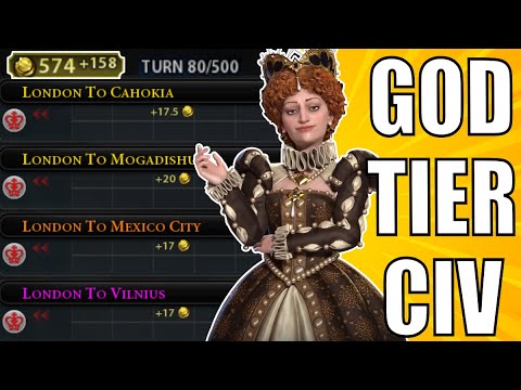 Civ 6 | Elizabeth Has An UNBELIEVEABLE Early Game, WHAT?!? – (#1 Deity Elizabeth Civilization VI)