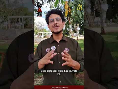 Povo trabalhador de Bambuí: vote 21, Governador Professor Túlio Lopes.