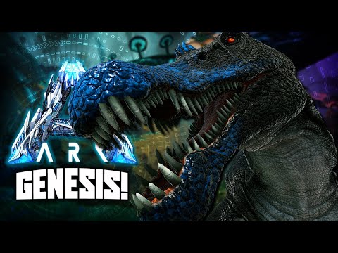 Spy Vs Spino & Swamp Placid! Crazy Giant Spino! Genesis Bog Biome Missions [ARK Genesis DLC - EP-24]