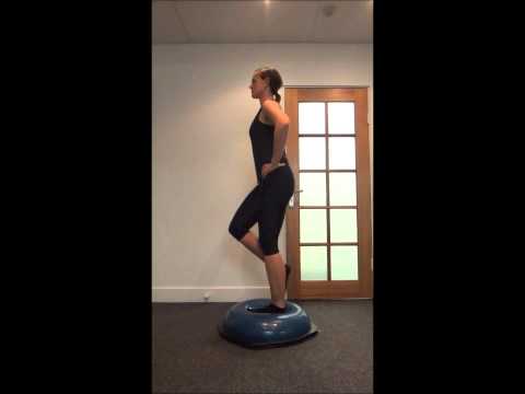 All Care Physio - Balance/Proprioception - Bosu Single leg squat