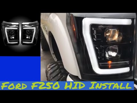 Recon 11-16 Ford SuperDuty Projector Headlight HID Install