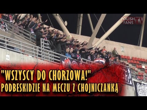 "WSZYSCY DO CHORZOWA!" - kibice Podbeskidzia na meczu z Chojniczanką (10.03.2018 r.)