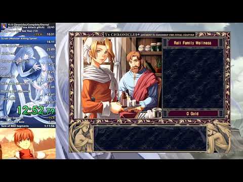 Ys II Chronicles+ Any% Speedrun 1:12:47 (PB 12/28/19)