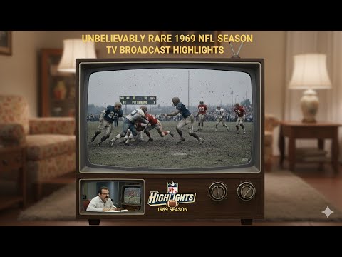 UNBELIEVABLY RARE! 1969 NFL Season TV Broadcast Highlights | Last Pre-Merger Year(SB IV: KC vs. MIN)