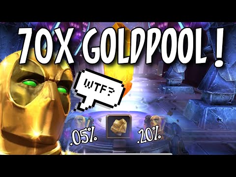 70x New Gold Pool 6 Star Crystal Opening! Marvel Contest of Champions