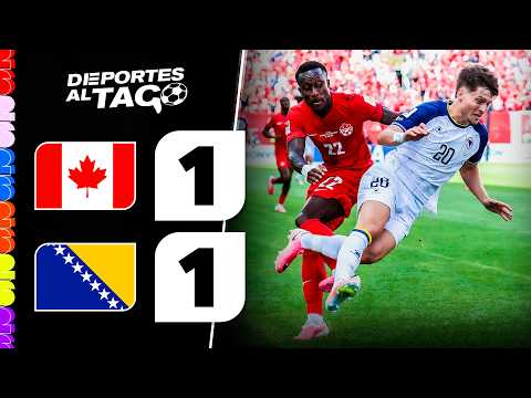 ✅ CANADA y BOSNIA empataron 1 a 1 en su DEBUT mundialista