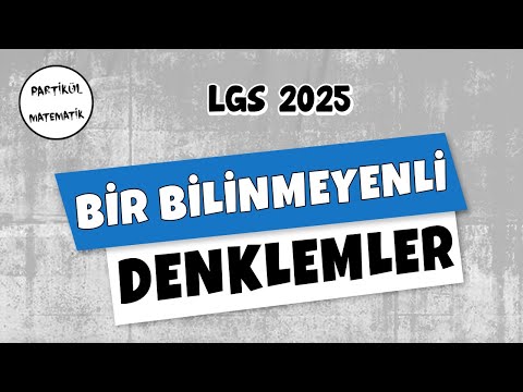 Equations with One Unknown | LGS 2025 | 8th Grade Mathematics