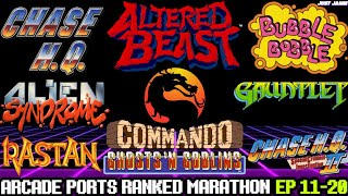 Arcade Ports Ranked Marathon (Episodes 11-20) Time Stamps #chasehq #alteredbeast #mortalkombat 