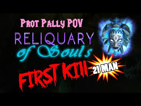 Reliquary of Souls Prot Paladin POV 21 Man First Kill - TBC Classic