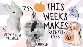 Re-Creating My VERY FIRST Crochet Plushie! + Decorating the Studio for Fall 🎃 - This Week's Makes