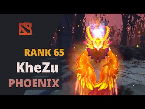 KheZu (Rank 65) plays Phoenix Dota 2 Full Game