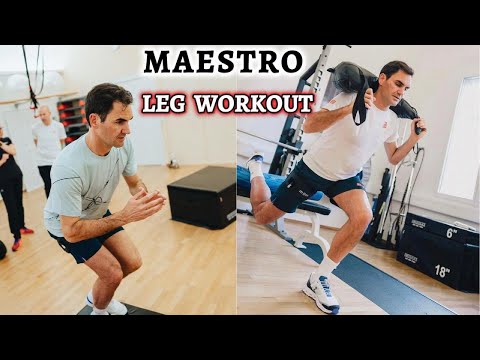 How Roger Federer’s Leg Workout Looked - Tennis Training
