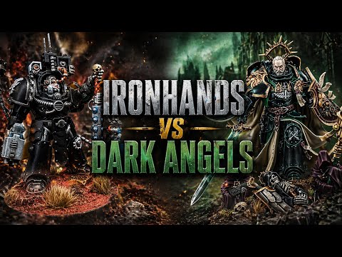 IRONHANDS Vs DARK ANGELS BATREP | Competitive | Warhammer 40k #40k