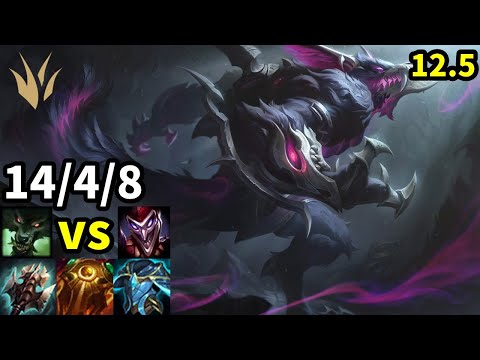 Warwick Jungle vs Shaco - KR Master | Patch 12.5