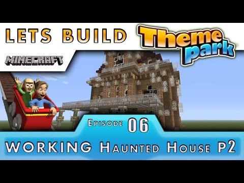 Building Haunted House Ride in Minecraft Theme Park