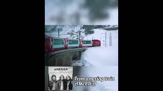 From a moving train. AMERICA