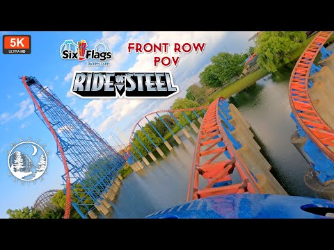 Front row point of view footage of Ride of Steel