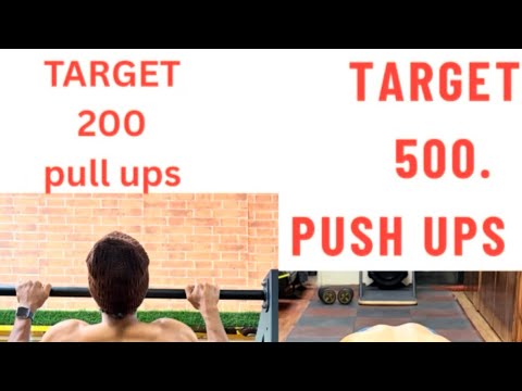 Day 158/1827 target, 500 push-ups, and 200 pullups