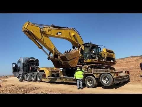 Transporting Cat 140M Grader, Cat 349 and Cat D6R. Heavy transports.