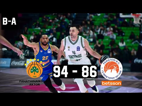Panathinaikos - Peristeri 94-86 | Full Highlights | GBL Round 14 | 11.01.2026