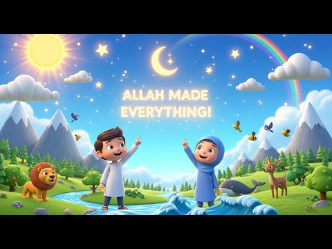 Allah Made Everything –  A joyful Islamic rhyme for kids! 🌟| Allah made it All #rhymes #kids