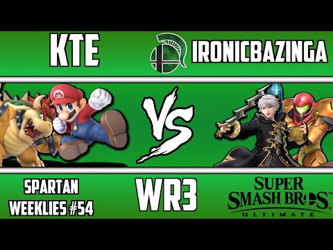 Spartan Weeklies #54, WR3: KTE(Mario/Bowser) vs IronicBazinga(Samus/Robin)