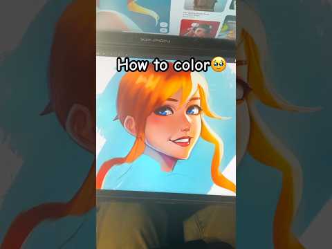 How to color your drawings🖌️🎨#art #drawing #arttutorial #digitalart