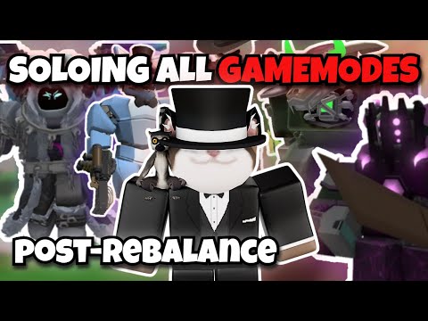 SOLOING Every GAMEMODE After Tower Rebalance Update | TDS