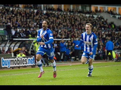 Jean Beausejour wonder goal - Derby County 0 Wigan Athletic 1 - January 2014