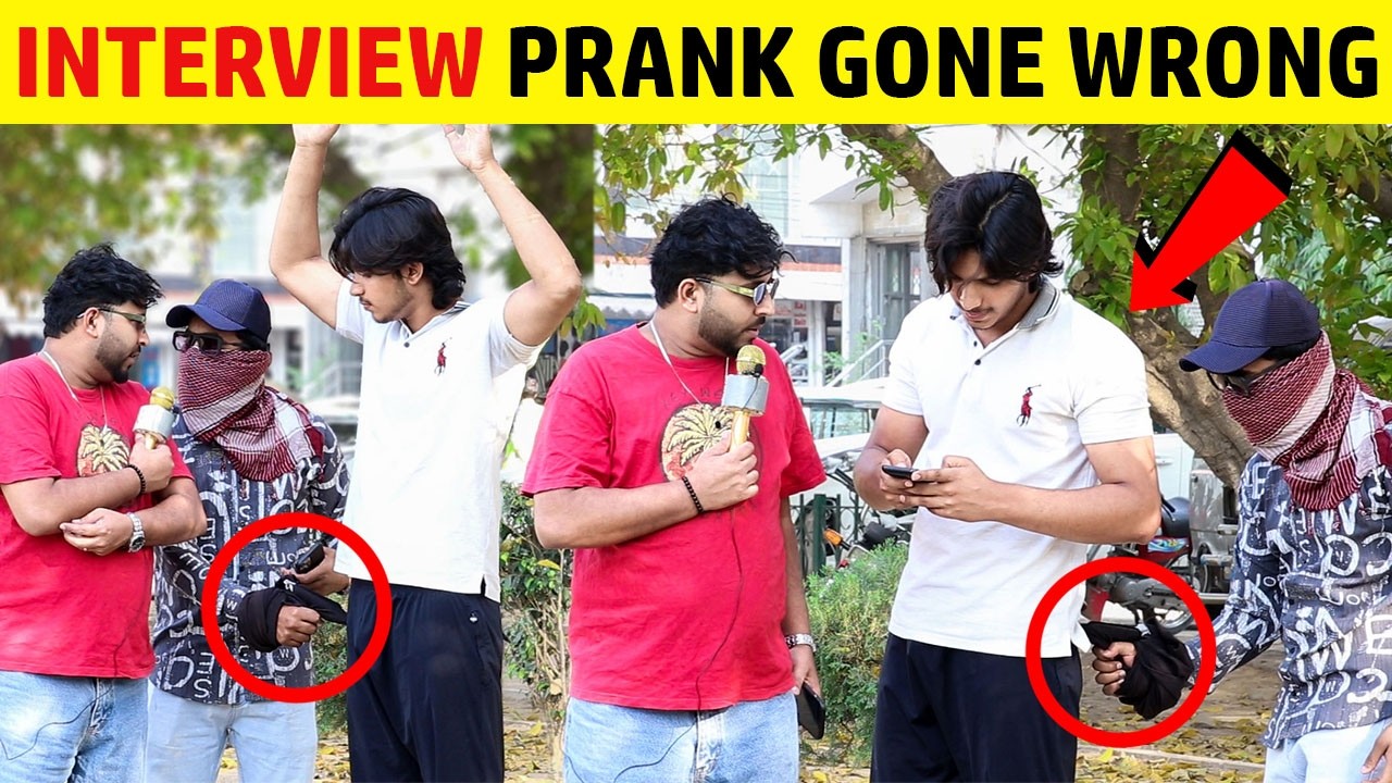 Interview Ke Doran Daku Aagaya! 😱 Paise Le Gaya (Prank)  || by Sharik Shah &  Iqbal Malik 