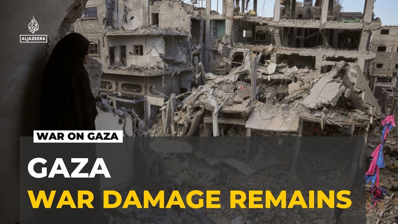 Destruction in Gaza city: City's busiest commercial hub reduced to rubble