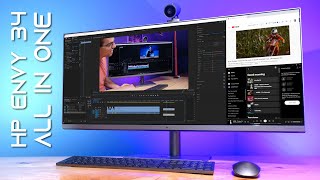 HP Envy 34 All In One PC - Perfect Minimalist Setup for Creators