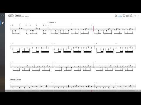 Lenny Kravitz - Fly Away (BASS TAB PLAY ALONG)