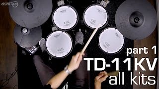 Video thumbnail for drum-tec presents: Playing all kits of the Roland TD-11KV electronic drum kit (PART 1/2) by drumtecTV