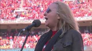 Melissa Etheridge - The National Anthem - Oct 15, 2017 NFL Kansas City Chiefs vs Pittsburgh Steelers