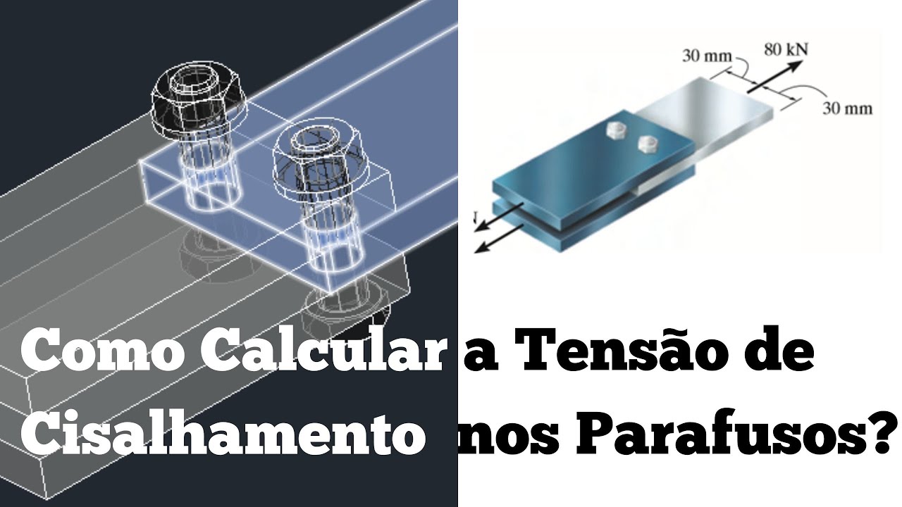 Como Calcular a Tensão de Cisalhamento nos Parafusos.